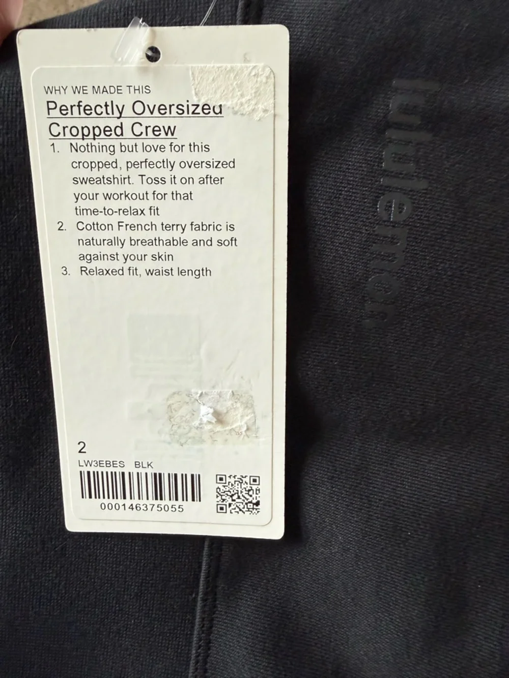 Lululemon Perfectly Oversized Cropped Crew